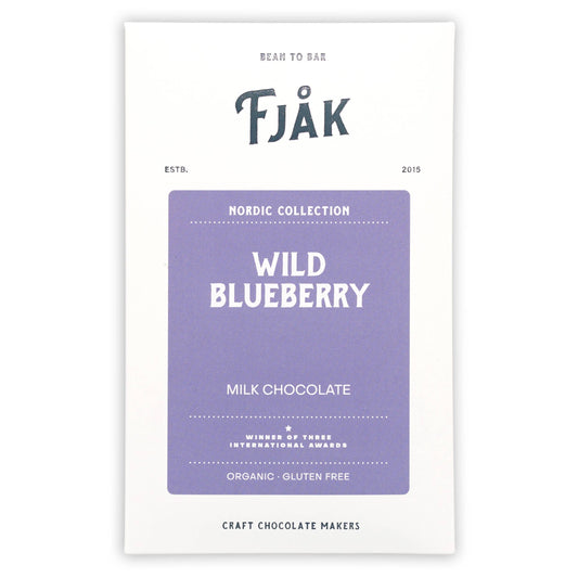 Fjåk Milk Chocolate Bar w/ Blueberry 50% (Nordic Series)