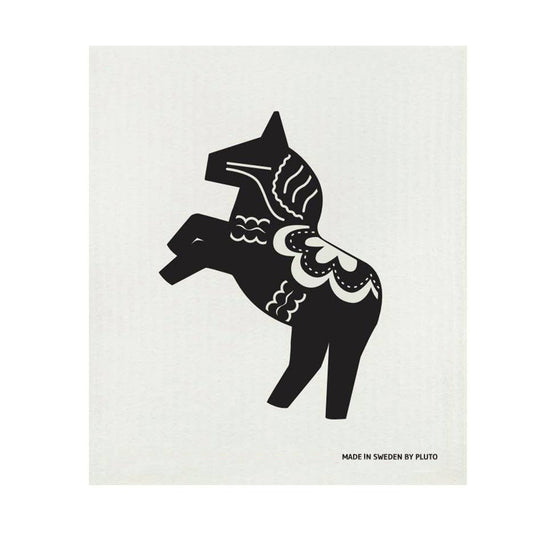 Swedish Wash Towel, Dala Horse