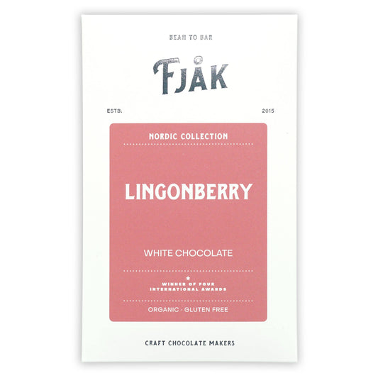 Fjak White Chocolate w/ Lingonberry (Organic)