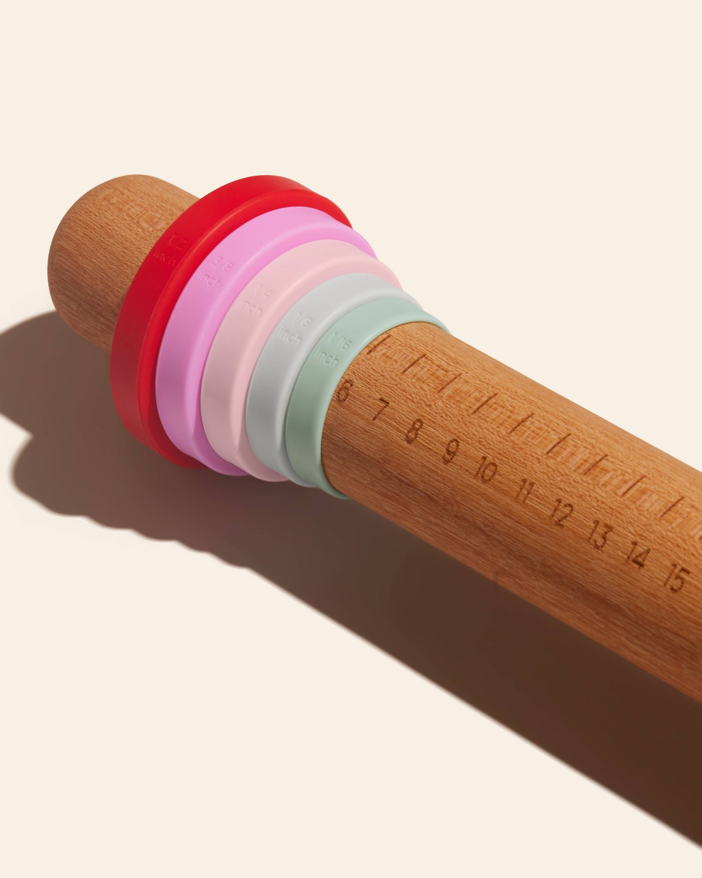 Rolling Pin with Silicone Rings