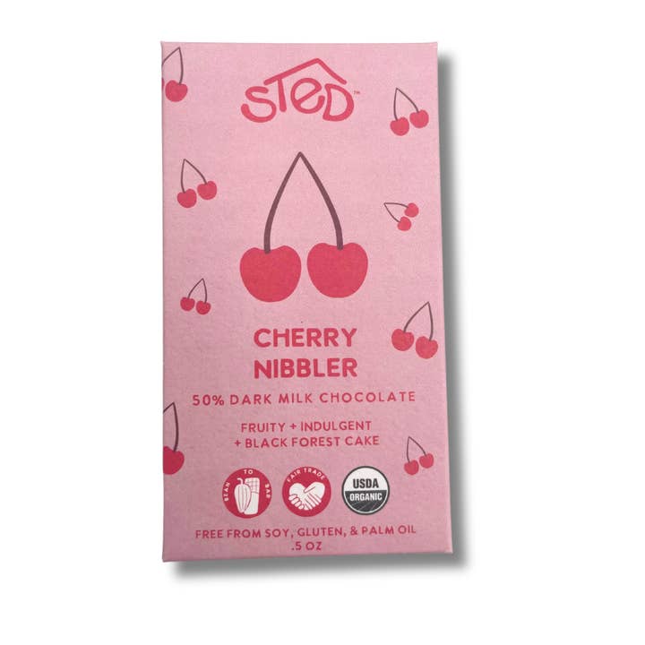 Cherry Nibbler Chocolate Bar, MIni