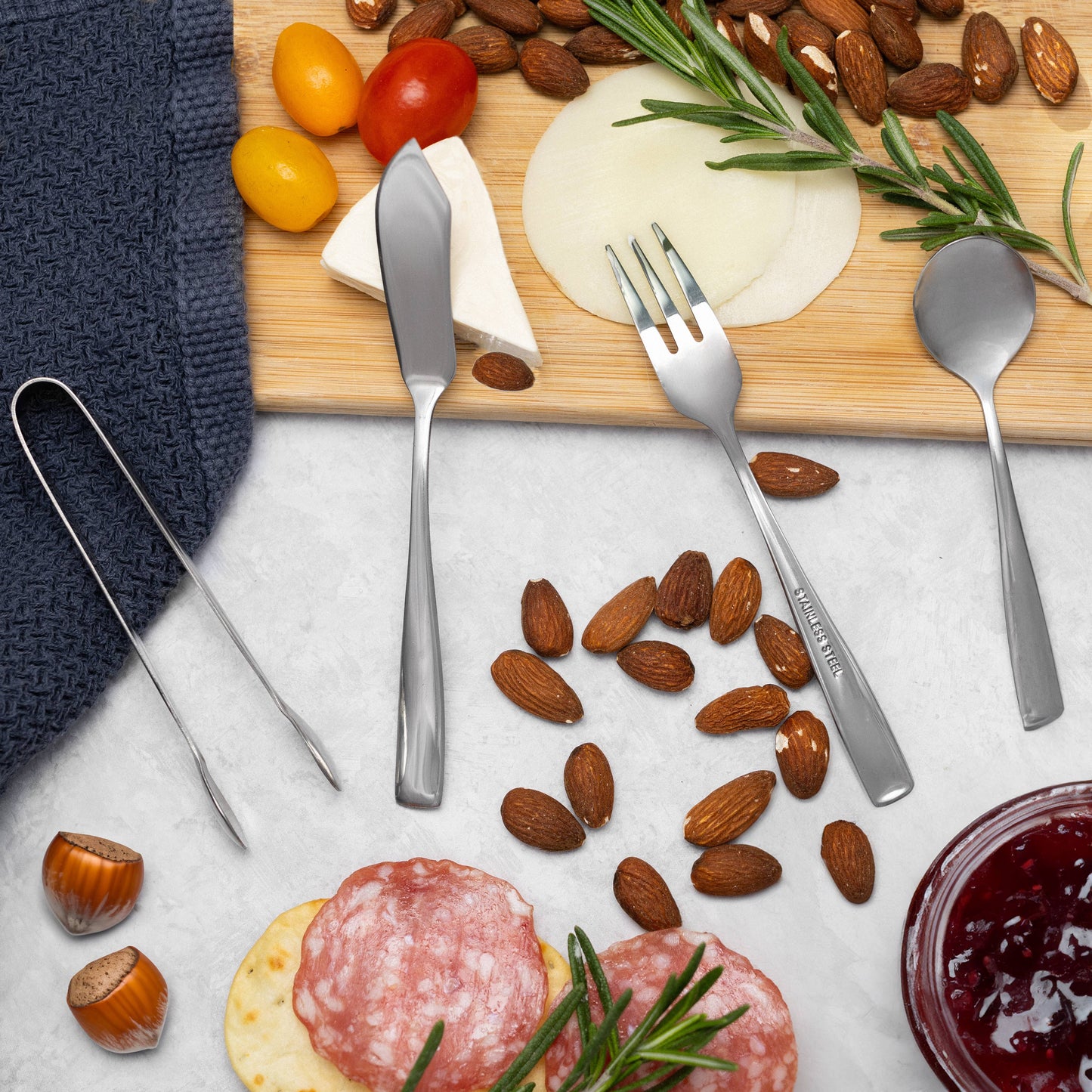 Ironwood Stainless Steel Charcuterie Utensil Set of 8