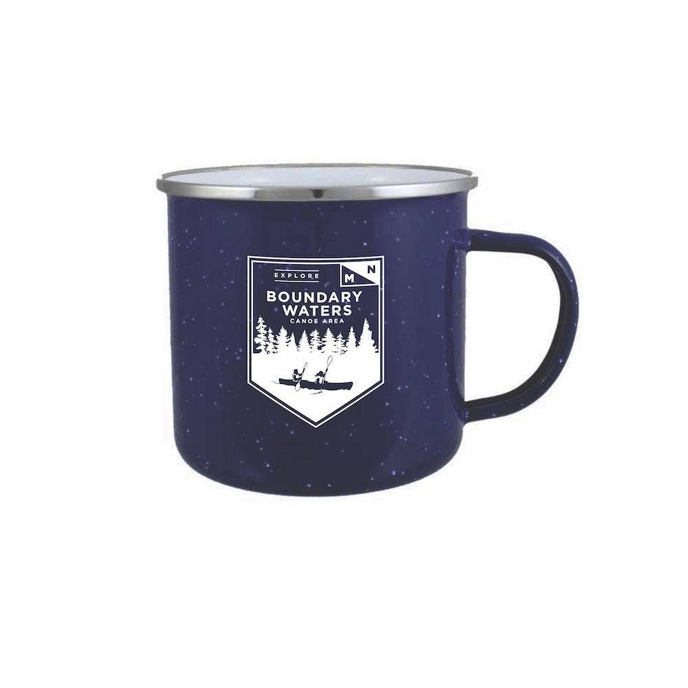 Boundary Waters Enamel Campfire Mug