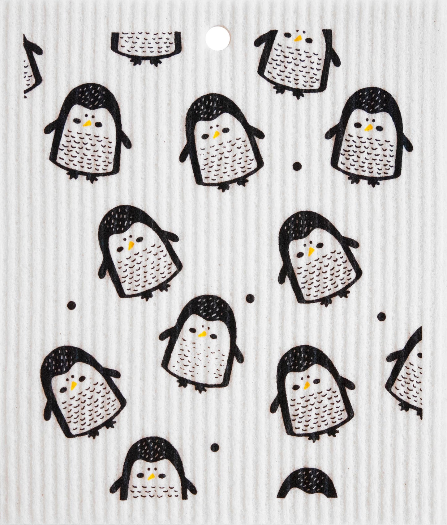 Swedish Wash Towel, Chubby Penguins