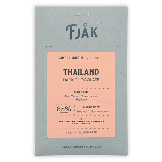 Fjak Dark Chocolate Bar Thailand 85% (Organic)