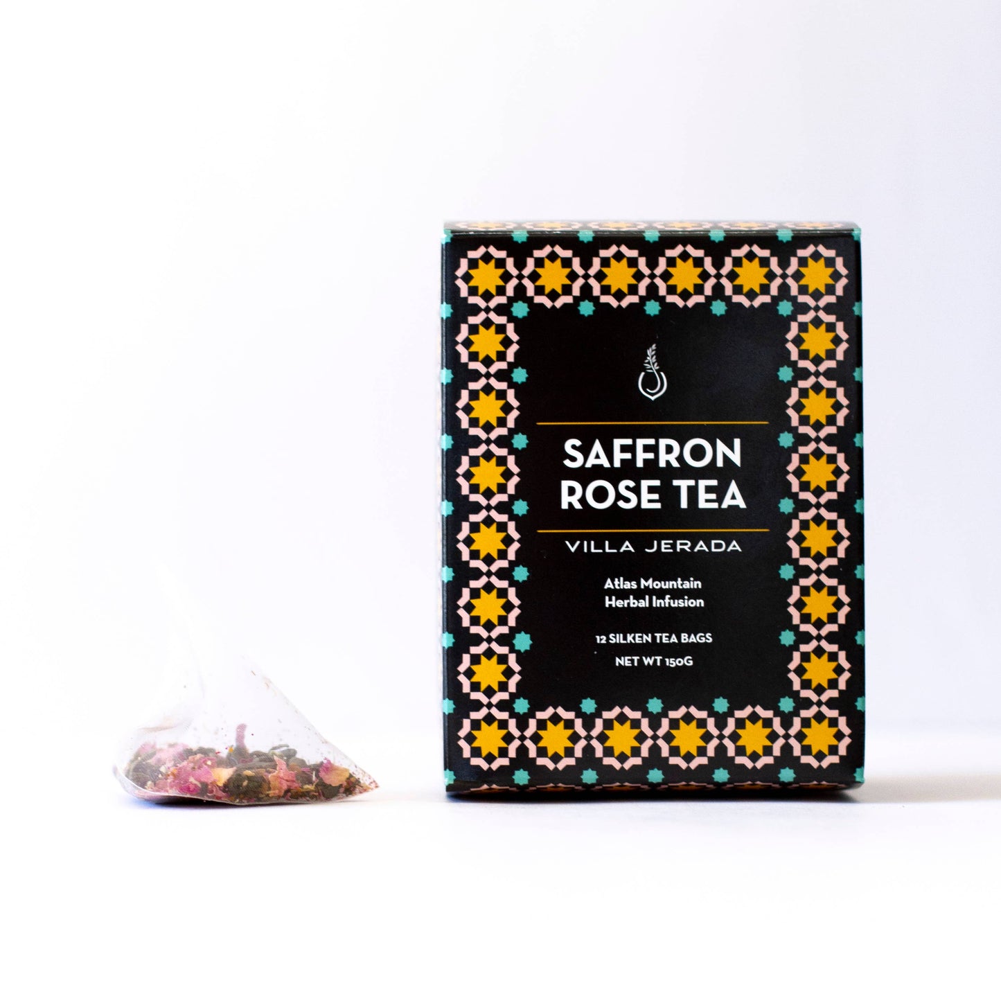 Saffron Rose Green Tea, 150g, 12 tea bags