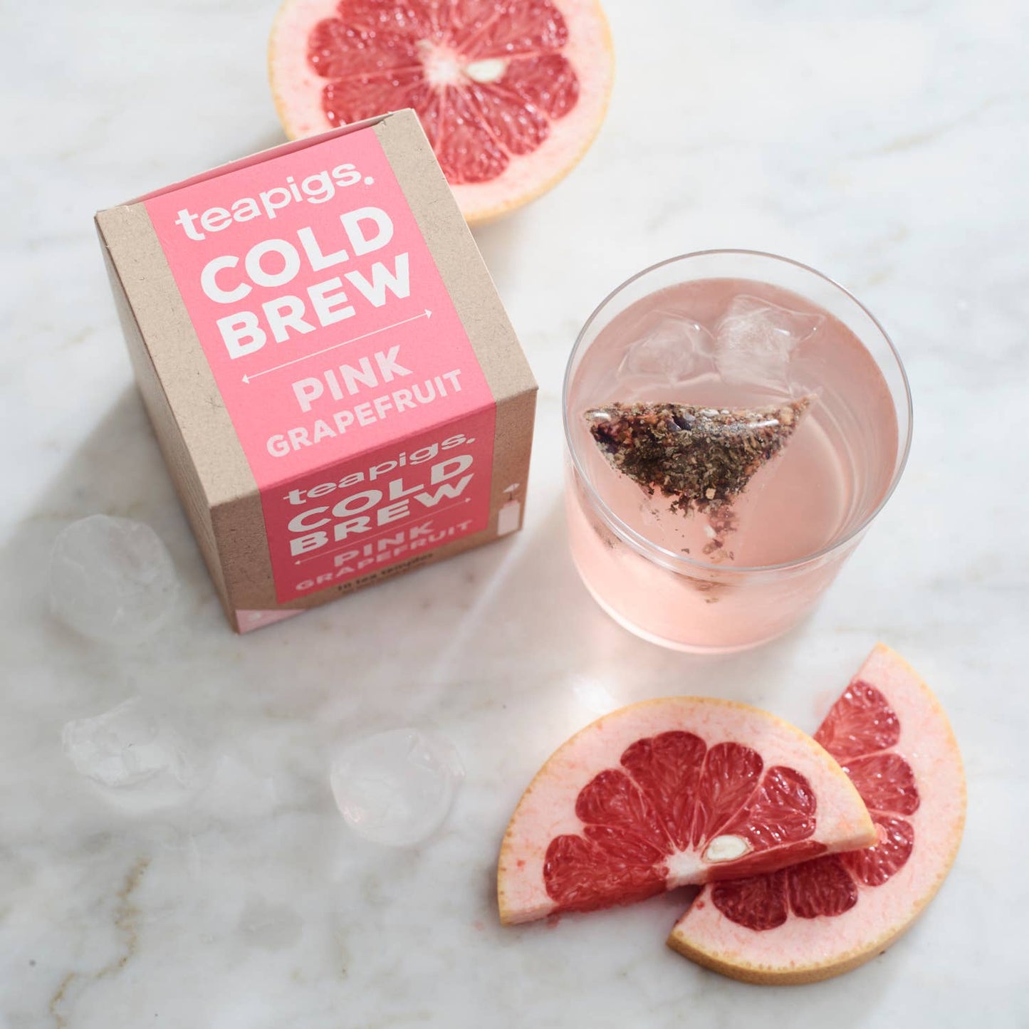 Pink Grapefruit Cold Brew Tea