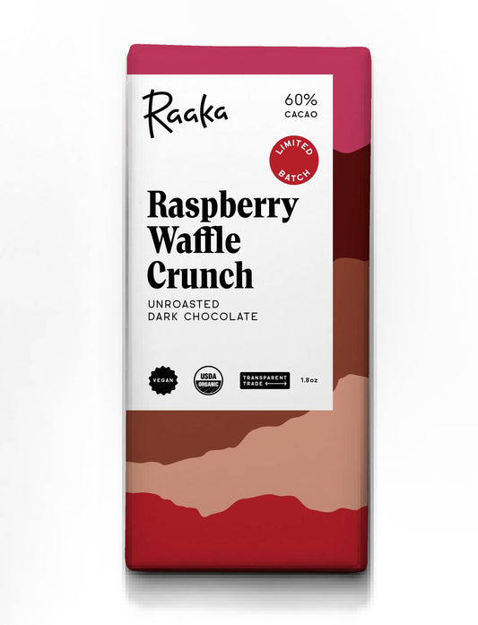 60% Raspberry Waffle Crunch Bar - Valentine's Limited Batch