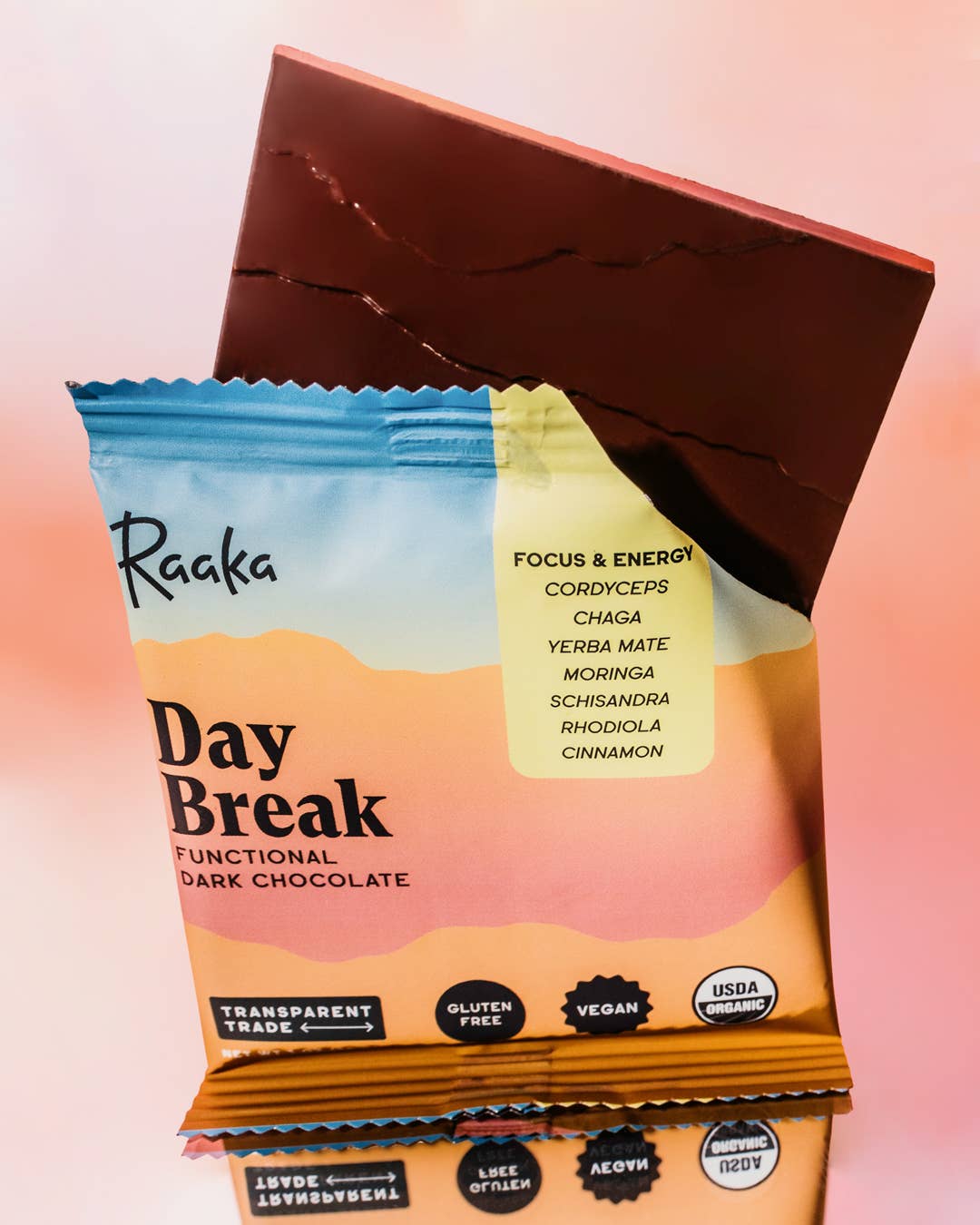 Day Break Functional Dark Chocolate Bar