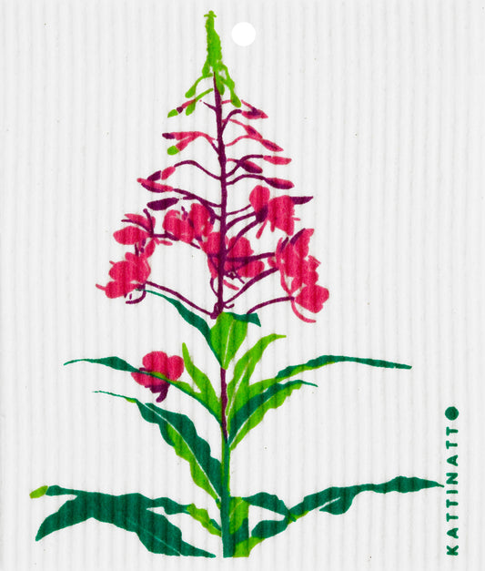 Swedish Wash Towel, Fireweed