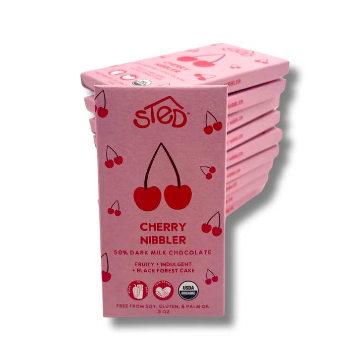 Cherry Nibbler Chocolate Bar, MIni